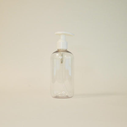 bouteille pompe en plastique 250ml pour fabrication cosmétique maison